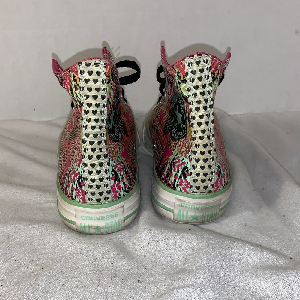 Converse Women’s All-Star Chuck Taylor Pink Textile High-Top Sneaker - Picture 2 of 6